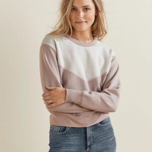 Upwest color block sweatshirt NWOT